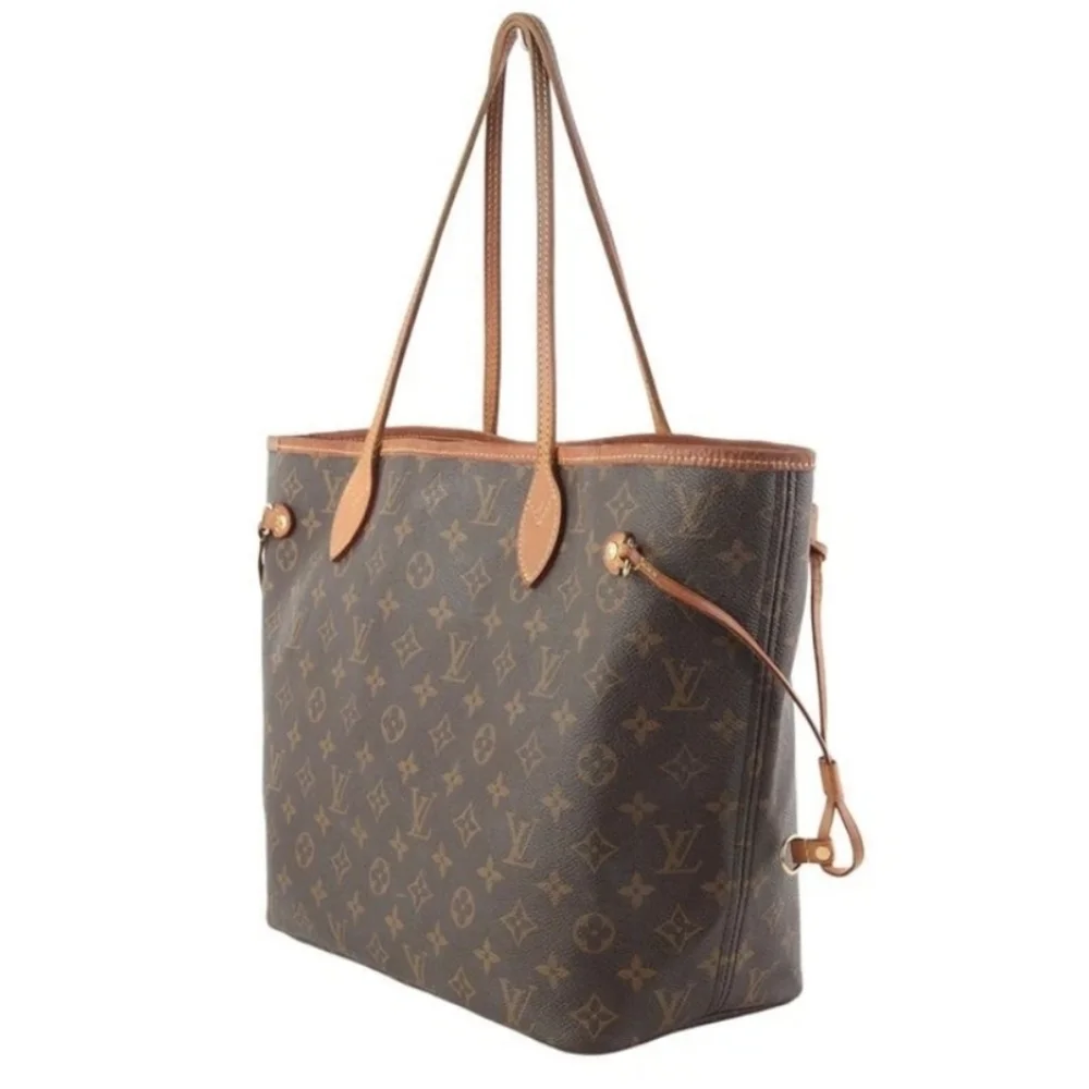 Double Certified Auth Louis Vuitton Monogram Neverfull MM Shoulder Bag 36524Y 15
